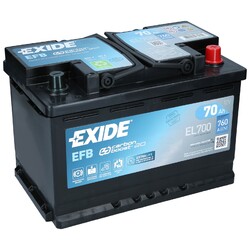 Start Stopp EFB Starterbatterie 12V 70Ah 760A EN Exide EL700
