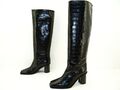 Marc Cain High Heel Stiefel Stiefelette Kniehoch Damen Leder Gr.39 Schwarz