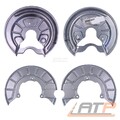 4x ANKERBLECH DECKBLECH BREMSSCHEIBE KOMPLETT FÜR VW JETTA 3 1K BJ 05-10