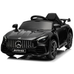 Mercedes AMG GTR Kinderauto Kinderfahrzeug Kinder Elektroauto mit Tür Schwarz