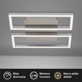 Deckenleuhcte Briloner  Frame LED dimmbar ü Lichtschalter Nickelmatt Deckenlampe