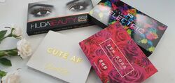 Lotto 4 Palette HUDA BEAUTY Rose Gold, COLOURPOP  & URBAN DECAY Electric +boxes!