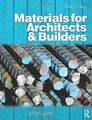 Materials for Architects and Builders by Lyons, Arthur 1856175197 FREE Shipping