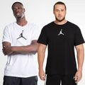 Nike Herren Air Jordan Jumpman T-Shirt Sportbekleidung klassisches Logo Rundhalsausschnitt T-Shirt