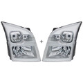 SCHEINWERFER SET LINKS RECHTS ELEKTRISCH FÜR FORD TRANSIT V H4 + MOTOR CHROM