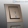 ANTHRAZIT Moderna Schuko Steckdose, Ausschalter, Dimmer, Schuko Steckdosen, NEU 