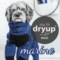 Dryup Body Zip Fit Mini Marine Bademantel Hunde Hundebademantel