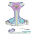 No-Pull Hundegeschirr 1,4m Leine verstellbar reflektierend S lila