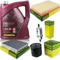 5L MANNOL 5W-30 Combi LL+MANN-FILTER Filterpaket für Skoda Fabia 6Y2 1.4 16V