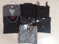 7 (8) zeitlos elegante Shirts in edlem, klassischen schwarz, s/w, Gr 44/46