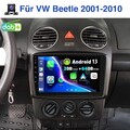 Für VW Beetle 2001-2010 DAB+ Apple Carplay Android 13 Autoradio GPS Navi KAM RDS