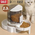 2-in-1 Automatischer Futterspender Katze/Hunde Wasserspender Futterautomat 2.3L