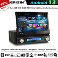 8-Kern Android 13 1 Din Autoradio GPS Navi CarPlay DAB+ WiFi RDS 4GB+64GB BT 5.0