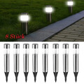 Solar Gartenbeleuchtung 8er Set mit Erdspieß,Außenleuchte Wegleuchte Gartenlampe