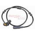 Sensor, Raddrehzahl METZGER 09001066 für MERCEDES-BENZ, Vorderachse rechts