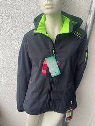 CMP CLIMA PROTECT Jacke Softshelljacke Funktionsjacke wasserdicht 42 L Kapuze