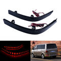 2x Schwarz Rück-Stoßstangen Reflektor Rücklicht für VW T6 mit Heckklappe 2016+
