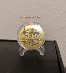 The Legend of Zelda Tears of the Kingdom Münze mit Ständer Pre-Order Bonus