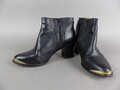 ZIGN Damen Schuhe Stiefelette Gr. 38 Stiefel Echtleder schwarz Pumps (W)