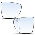 2x Spiegelglas L+R Mit Totem Winkel Elektrisch Klar für Renault Clio 963657180R
