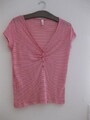 T Shirt - Größe M - S. Oliver - rotweiß gestreift - Vintage