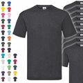 10er Pack Fruit of the Loom Valueweight T Herren T-Shirt Mehrpack Shirt NEU