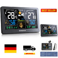Funkwetterstation mit DCF Uhr | 4 Sensoren | 60m Reichweite