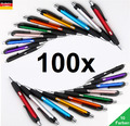 100 Premium Kugelschreiber Kuli Druckkugelschreiber Stift 10 Farben Sparset NEU