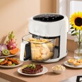 Heißluftfritteuse XXL Air fryer Backofen Fritteusen Heißluft Friteuse Grill Zsum