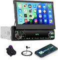 1DIN 7" Flip Autoradio Touchscreen Bildschirm Bluetooth SD USB MP5 Player Radio