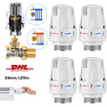 4x Thermostatkopf Heizung Regler Thermostat Heizkörperventil Kühlerthermostat DE
