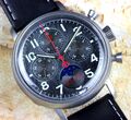 7756G-A Roter Stern Chronograph Mondphase, Datum, Glasboden