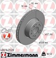 2x ZIMMERMANN Coat Z 400.1421.20 Bremsscheiben Vorne 320mm