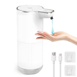400ML Seifenspender Automatisch, 4 Modi Elektrischer Seifenspender Mit Sensor