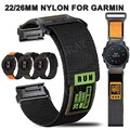 Für Garmin Fenix 8 E 6 6X Pro 5 5X Plus 7 7X 3 HR Quick Fit Rugged Nylon Armband