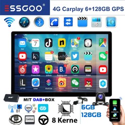 DAB+ 6+128GB Für VW T5 Multivan 2008-2015 13.3" Android 14 Autoradio Carplay GPS