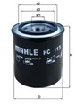 MAHLE Hydraulikfilter Automatikgetriebe HC 113 Anschraubfilter 96,0mm M23x1,5