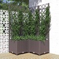 Pflanzkübel Rankgitter mit Spalier Rankhilfe Pflanzkasten Blumenkübel PP 5 Farbe
