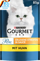 Gourmet Perle Erlesene Streifen Katzenfutter Nass, Mit Huhn, 26Er Pack (26 X 85G