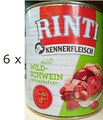 (EUR 5,77 / kg)  Rinti Kennerfleisch mit Wildschwein - getreidefrei: 6 x 800 g