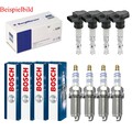 4x BERU Zündspule +4x BOSCH Zündkerze Doppelplatin passend für Seat Leon ST 5F8