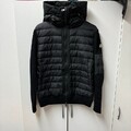Moncler Cardigan,Jacke , Pufferjacke, Veste, Schwarz, mit Kapuze Große M
