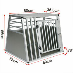 Aluminium Transportbox Hundetransportbox Hunde Autotransportbox Katzen Reise Box