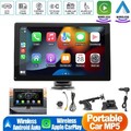 Neu 9" Zoll Tragbarer Apple CarPlay und Android Auto Wireless Display Autoradio
