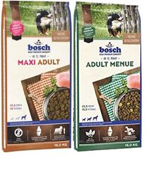 15kg Bosch Maxi Adult + 15kg Bosch Adult Menue Hundefutter