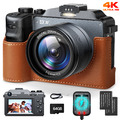 Digitalkamera-4K Autofocus Fotoapparat Dual-Kamera mit Selfie 64MP 18X Zoom 64GB