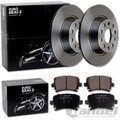 EuroBrake BREMSSCHEIBEN 282mm + BELÄGE HINTEN passend für VW TIGUAN 5N