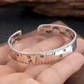 EDLES Armband 925 SILBER massiv Armkette Ring dünner ARMREIF Armzange Zirkonia