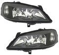 Scheinwerfer Set für Opel Astra G 98-05 Halogen Schwarz H7 HB3 LWR vorne TYC