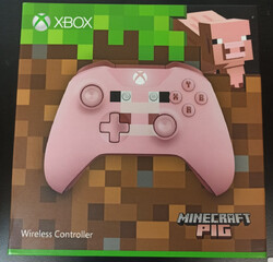 Original Microsoft Xbox One Wireless Controller Minecraft Pig Edition gebraucht